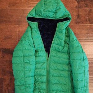 Reversible Lands End Winter Jacket Hardly worn Size 14/16